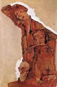 Egon Schiele Composition with Three Male Figures oil painting artist